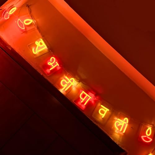 Otidge Diwali Lights for Decoration for Home | Diwali Toran for Main Entrance | Deepavali Lights for Decoration | LED Toran for Main Door (Shubh Deepavali Toran) - Image 1