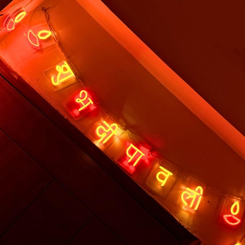 Otidge Diwali Lights for Decoration for Home | Diwali Toran for Main Entrance | Deepavali Lights for Decoration | LED Toran for Main Door (Shubh Deepavali Toran) - Image 3
