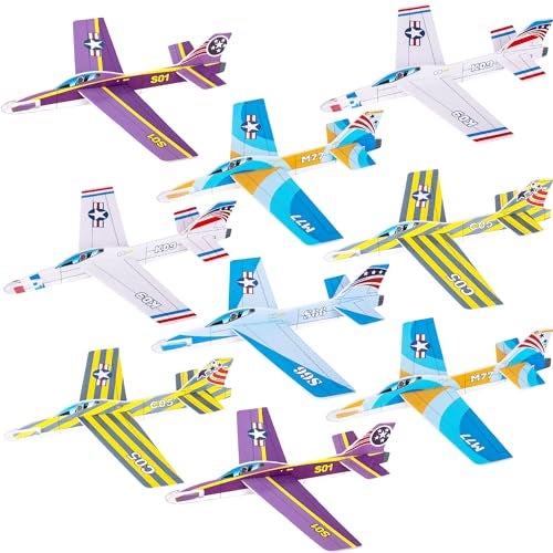 ArtCreativity 24 Pack Glider Fighter Jets 3D Puzzle Set 7 Inch Various Jet Design Schemes Airplane Theme Party Activity Great Party Favor Summer Fun Gift Idea for Boys and Girls - Image 1