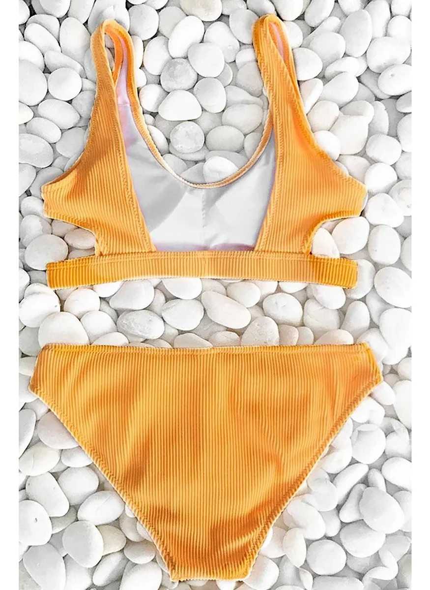 انجلسين Special Fabric Bikini Bottom Yellow