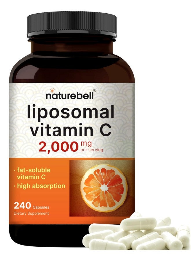 NatureBell Liposomal Vitamin C 2,000mg Per Serving, 240 Capsules | High Absorption Fat-Soluble Vitamins - Immune Support - Collagen Booster - Antioxidant Supplement - Non-GMO - Image 1