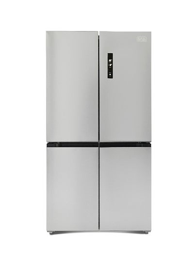 BLACK+DECKER 567L Cross Door Refrigerator – Inverter, Total No Frost, LED Display, Super Cooling And Freezing, Open Door Alarm - 150 W BXREF542NF4DISNX Silver