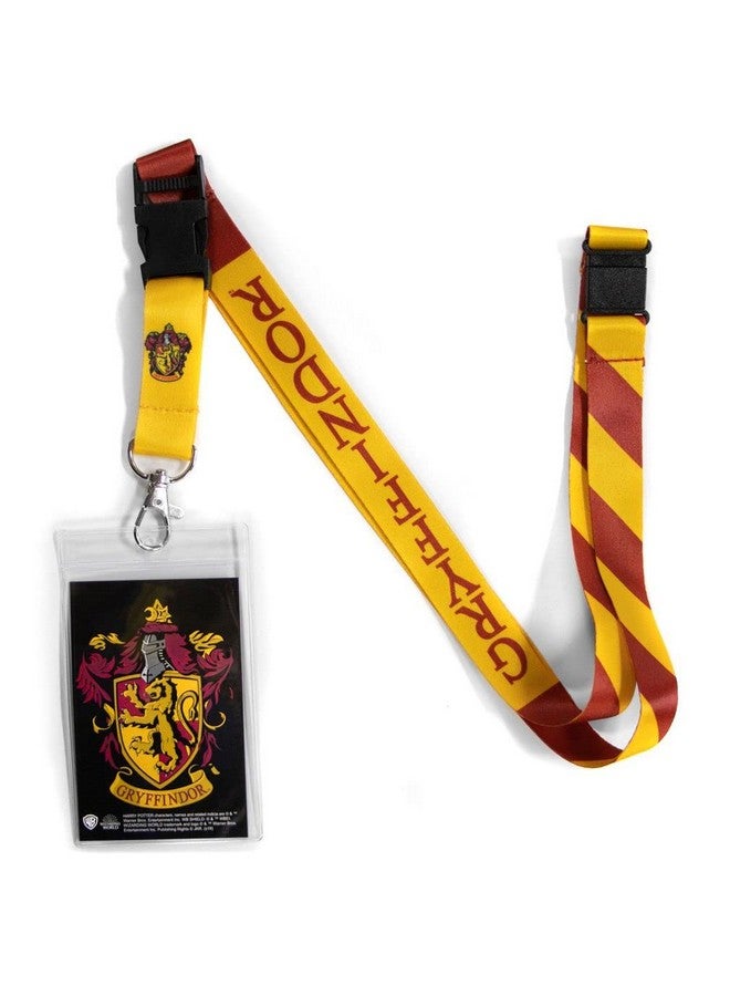 أتا-بوي حبل هاري بوتر جريفندور كريست ذو الوجهين مع مشبك منفصل وحامل لبطاقة الهوية - Image 1