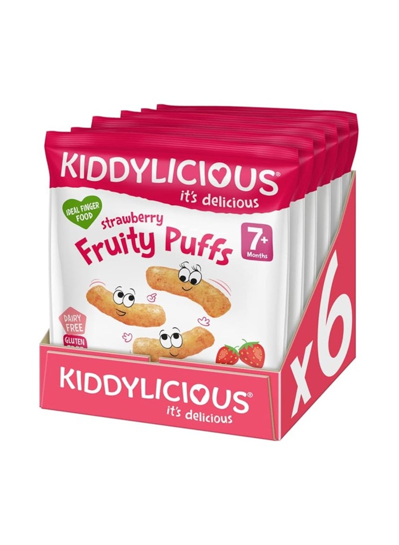 Kiddylicious وجبات خفيفة من الفراولة الفواكهية للأطفال بدون فتات - Image 1