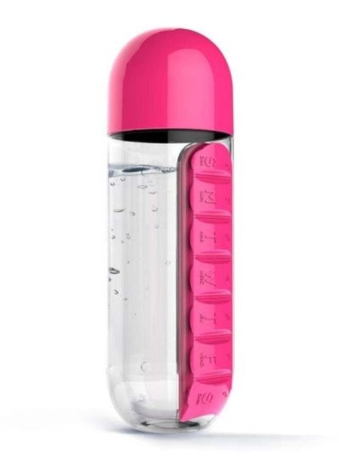ACLIX Pill Pro Organizer And Water Bottle Pink - Image 1