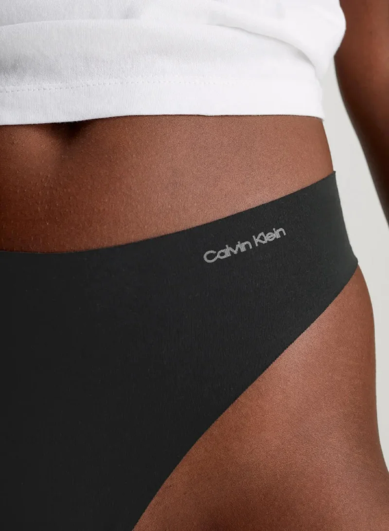 Calvin Klein Black Thong - Invisibles Cotton for Women | Best Price UAE
