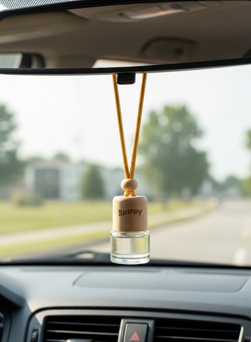 SNIFFY  OCEAN Car Air Freshener Hanging Diffuser – Natural Essential Oil Auto Air Freshener, Alcohol-Free Long Lasting Fresh Ocean Car Scent, Car Rear View Mirror Perfume Bottle for Auto, Home & Office - Image 2