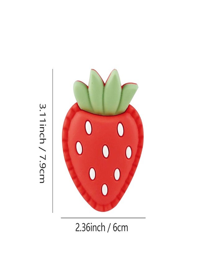 Vagocom Strawberry Stytle Fruit Charm for Bogg Bags and Simply Southern Totes, Insert Decorative Accessory for Rubber Beach Handbag - Image 2