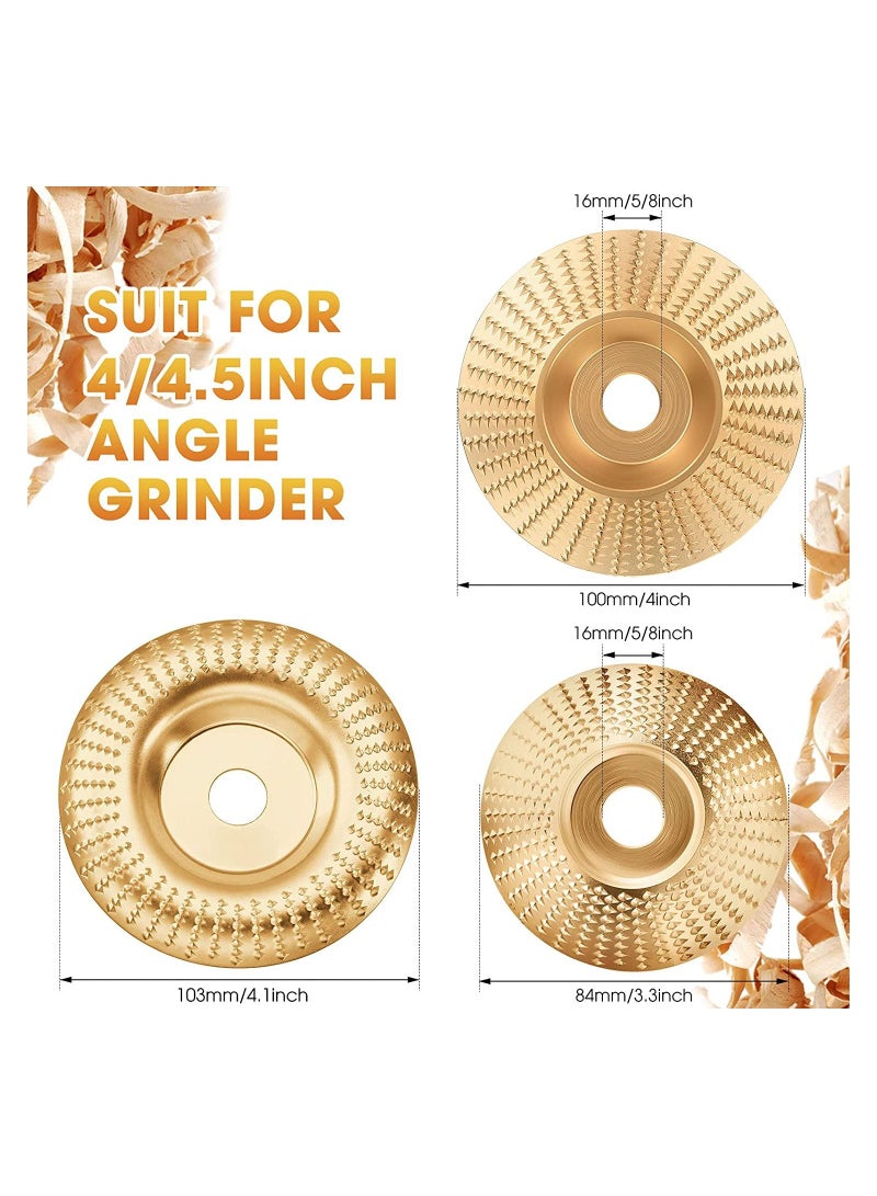 3-Pieces Grinding Wheel Shaping Disc Angle Grinder Wood Abrasive - Image 4