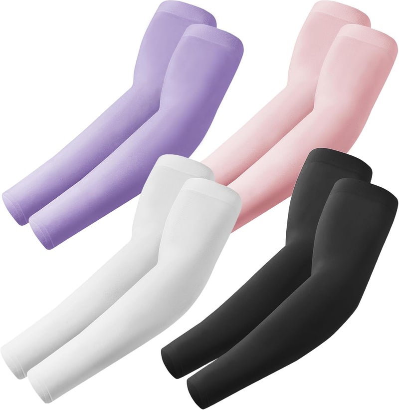 Fuinloth UV Protection Cooling Arm Sleeves with Sports Compression for Men and Women - Image 1
