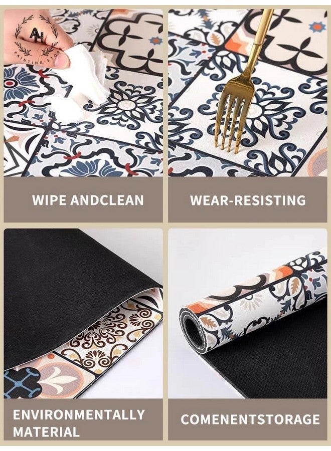 Home-Cloud HomeCloud Dish Drying Mat for Kitchen Counter Hide Stain Super Absorbent, Non-Slip, Heat-Resistant, Great for Dishes,Rack Pad, Kitchen Counter, Coffee Maker, Coffee Item (Blue_1_BigBox, 40x50cm) - Image 3