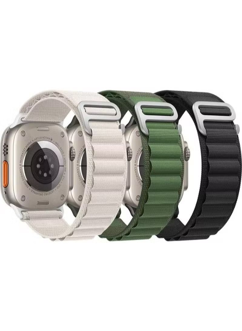 Zaboon Alpine Loop Compatible With Apple Watch Band 44mm 45mm 49mm Replacement Women Men's, Sport Braided Woven Polyester G-hook slides Strap for iWatch Ultra Series SE 8/7/6/5/4/3/2/1 - Image 2