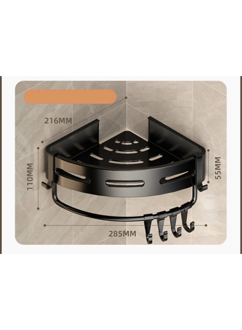 Beauenty 2 Pack Corner Shower Caddy, Shower Storage Organizer with Towel Rack, Bathroom Storage Shelf for Toilet, Kitchen, Bedroom - Image 2