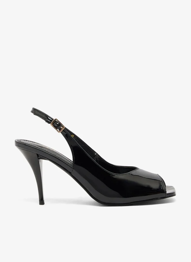 ELLA Open Toe High Heel Sling Back Pumps
