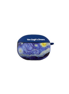 Applicable VIVO TWS3Pro/3E Wireless Bluetooth Headset Protective Case Cartoon Soft Case TWS4 Headset Case-Color:Silicone Soft Shell-oil Painting-Model:Vivo Tws 3pro (protective Case)