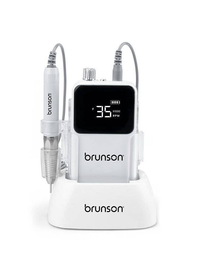 brunson Nail Drill Machine Electric Nail Drills Electric Drill Machine File Polisher Manicure 35000Rpm - Image 1
