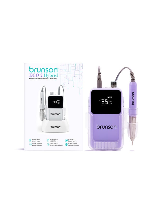 brunson Nail Drill Machine Electric Nail Drills Electric Drill Machine File Polisher Manicure 35000Rpm - Image 2