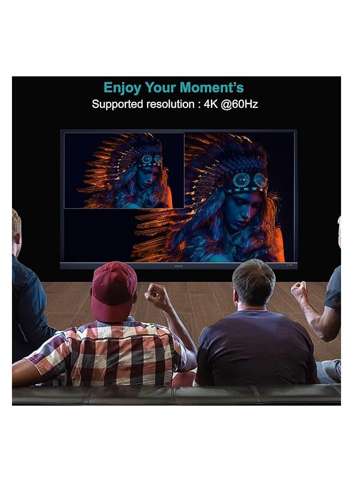 موسل كابل Mowsil Active Optical AOC-Fiber HDMI 4K 60 هرتز 2.0 25 متر، دقة مدعومة UHD 4K@60 هرتز عرض النطاق الترددي يصل إلى 18 جيجابت في الثانية - Image 5