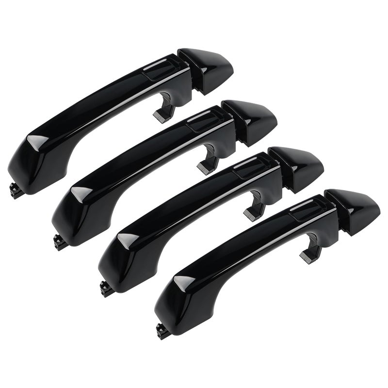 JDMON 4Pcs Exterior Door Handles Replacement for Hummer H3 Base 20062010 H3 Alpha 20082010 H3 X 20072009 H3 AdventureLuxury 20082009 H3T AlphaBase 20092010 Replacement for 12750558 25832250 - Image 2