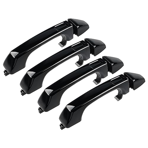 JDMON 4Pcs Exterior Door Handles Replacement for Hummer H3 Base 20062010 H3 Alpha 20082010 H3 X 20072009 H3 AdventureLuxury 20082009 H3T AlphaBase 20092010 Replacement for 12750558 25832250 - Image 1