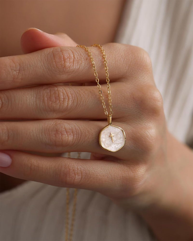 SERYNOW Small Cross Necklace for Women, Dainty 14K Gold Plated Cross Pendant Necklace, Everyday Simple Cross Charm Choker Minimalist Religious Jewelry Cute Trendy Gifts - Image 5
