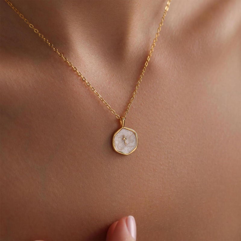 SERYNOW Small Cross Necklace for Women, Dainty 14K Gold Plated Cross Pendant Necklace, Everyday Simple Cross Charm Choker Minimalist Religious Jewelry Cute Trendy Gifts - Image 4