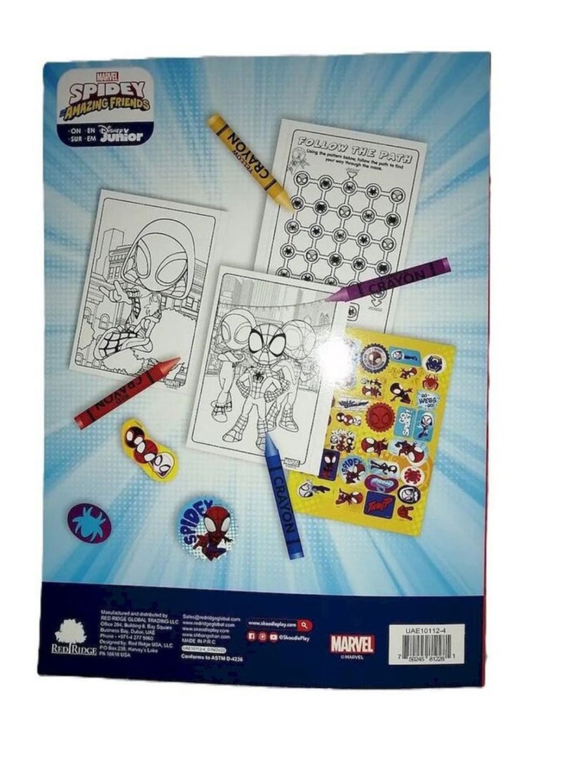 Disney Spidey Coloring & Activity Book with Stickers and Crayons for Kids 3+ | 48 Pages, SKOODLES 101124 - Image 3