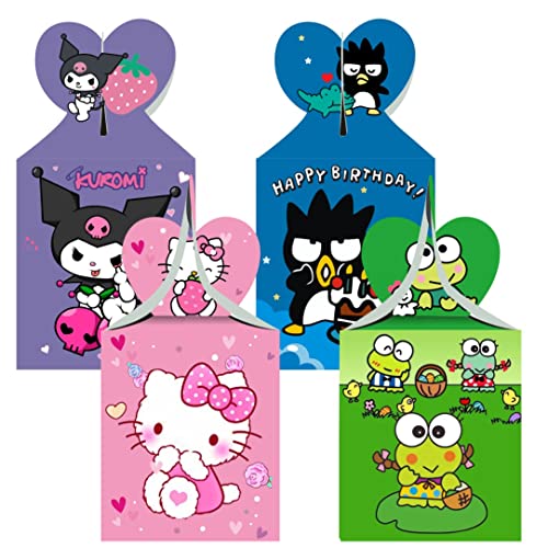 ARHAVI 12Pcs Kitty Kuromi and My Melody Keroppi Pompompurin Badtz Party Favor Gift Boxes for Kids Birthday Party Decorations Supplies - Image 5