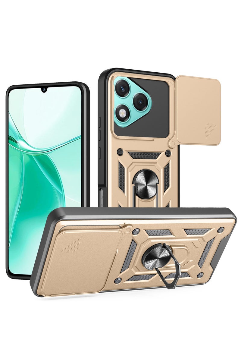 general Compatible with Honor 400 Lite Magnetic Bracket [PC+TPU] 2 in 1 Slide Lens Kickstand