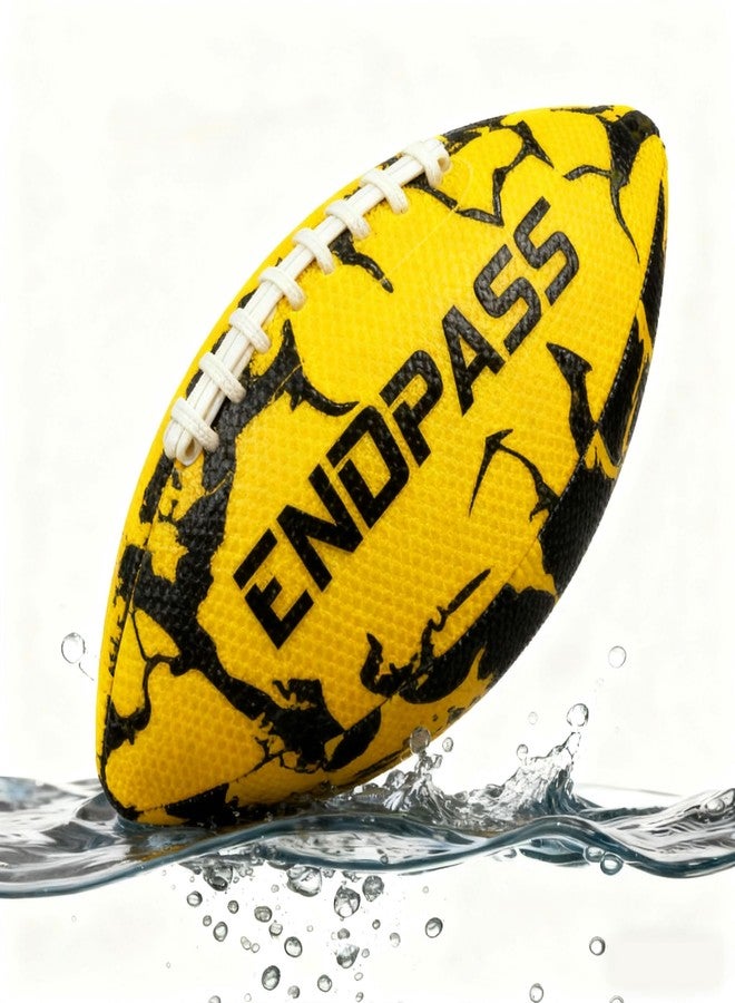 ENDPASS Water Sports Footballs Non-Slip Football Outdoor Beach & Pool Party Games Perfect for Team Play Water Sports and Family Party Game (Yellow, Size 3) - Image 1