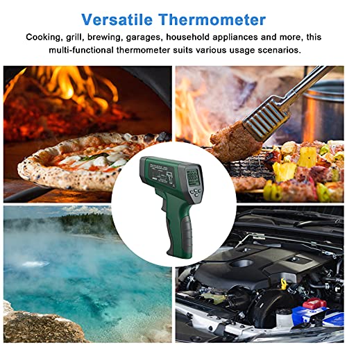 INKBIRDPLUS Temperature Gun Infrared Thermometer for Cooking, Digital Laser Thermometer Gun for Pizza Oven and Reptiles with Backlight, -50℃~750℃ / -58℉~1328℉ (INK-IFT03) - Image 4