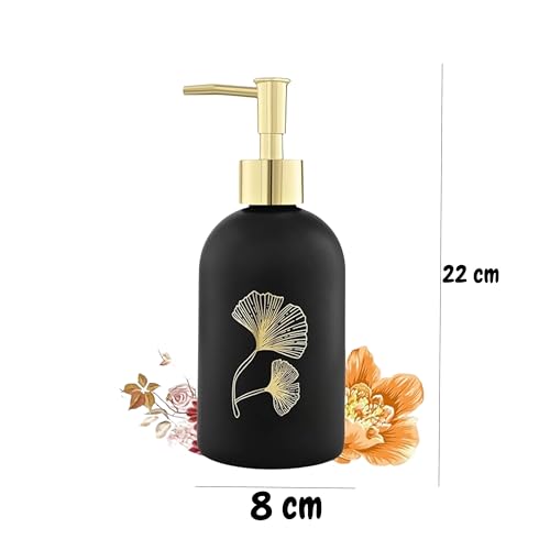 Haristar Premium Glass Soap Dispenser with Stainless Steel Pump | Refillable Hand Wash & Dish Soap Bottle for Bathroom & Kitchen - Image 3