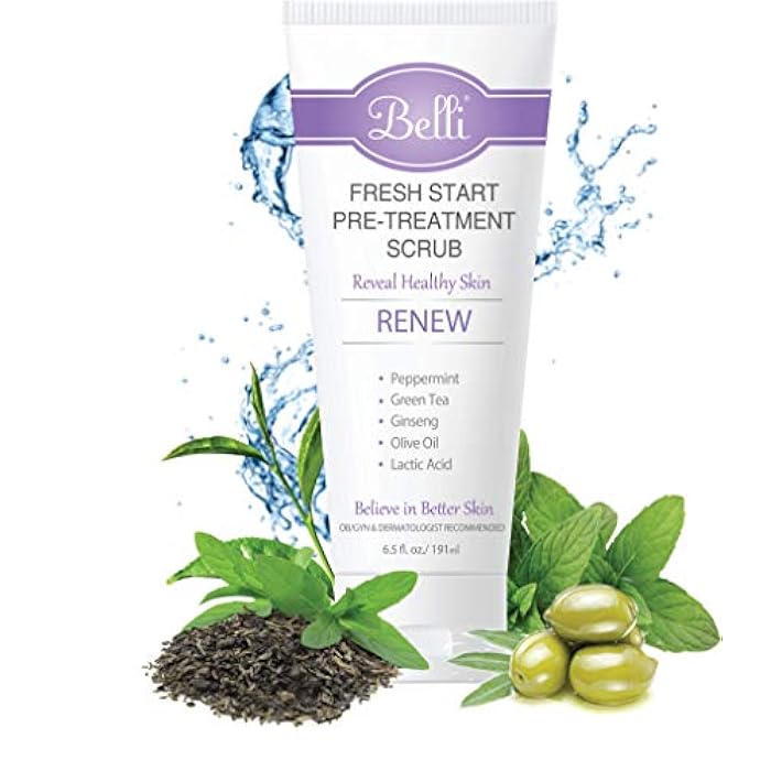 Belli Skincare Fresh Start Pre-Treatment Scrub, Face Cleanser & Facial Scrub for All Skin Types, Detoxifies Skin, Dermatologist Recommended, 6.5 Oz - Image 4