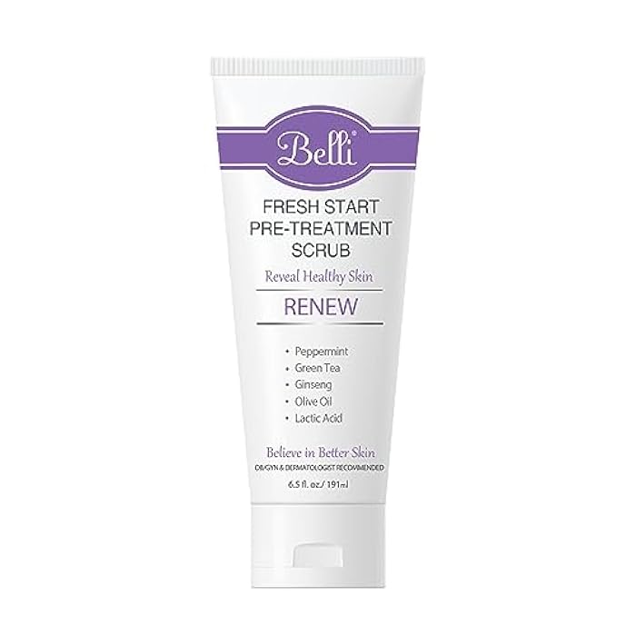 Belli Skincare Fresh Start Pre-Treatment Scrub, Face Cleanser & Facial Scrub for All Skin Types, Detoxifies Skin, Dermatologist Recommended, 6.5 Oz - Image 1