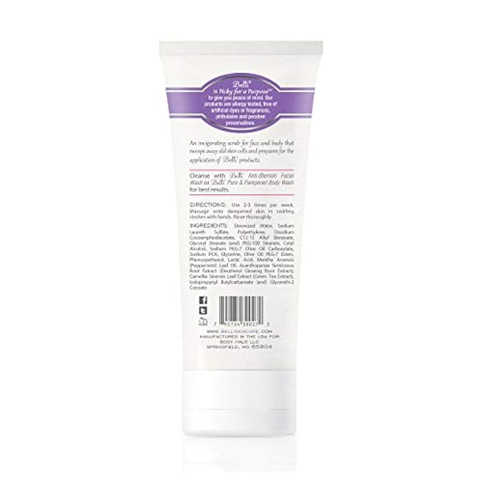 Belli Skincare Fresh Start Pre-Treatment Scrub, Face Cleanser & Facial Scrub for All Skin Types, Detoxifies Skin, Dermatologist Recommended, 6.5 Oz - Image 2