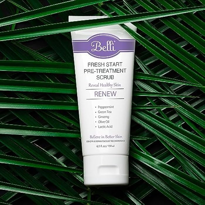 Belli Skincare Fresh Start Pre-Treatment Scrub, Face Cleanser & Facial Scrub for All Skin Types, Detoxifies Skin, Dermatologist Recommended, 6.5 Oz - Image 3