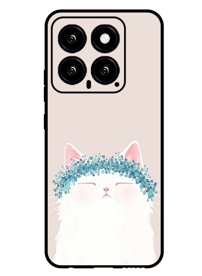 Theodor Protective Case Anti Scratch Shock Proof Bumper Cover For Xiaomi 14 Cat Queen - Image 1