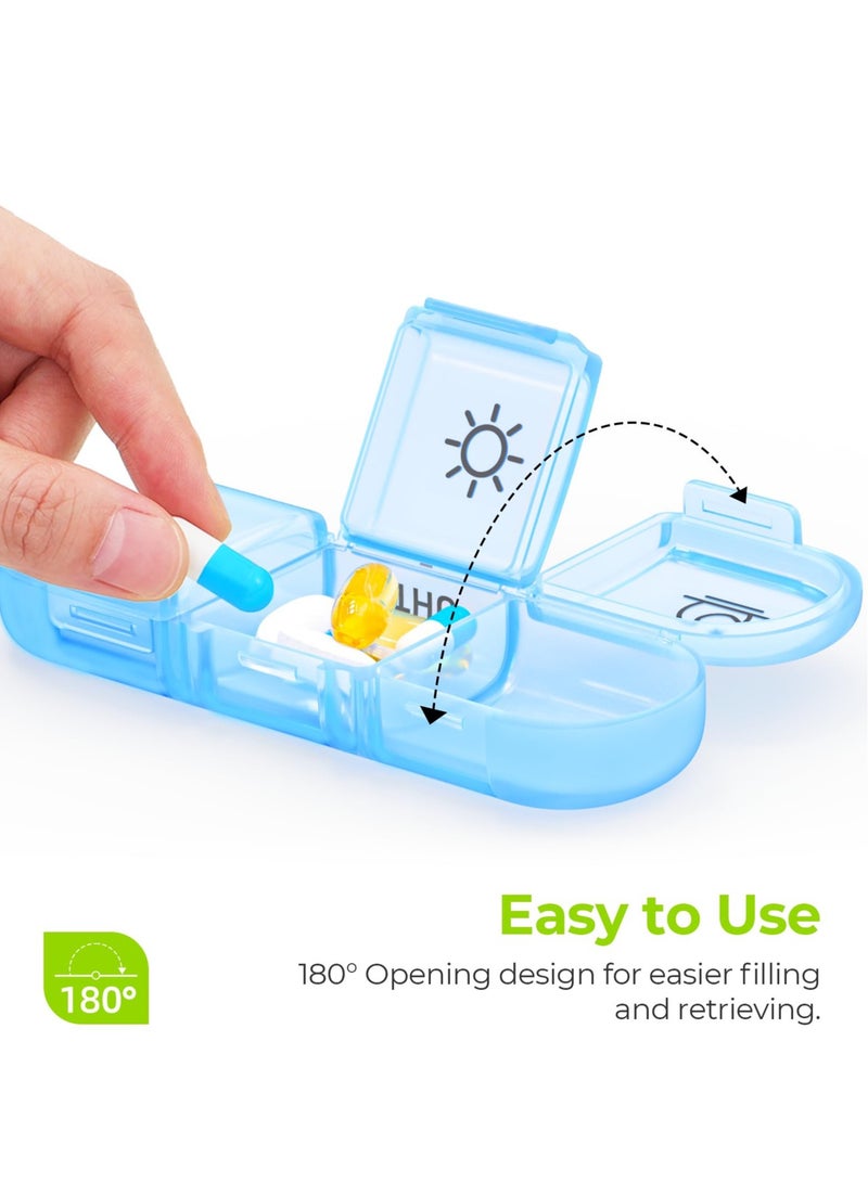 Pill Organizer 3 Times a Day, Large Weekly Pill Case 7 Day, Daily Pill Box with 21 Compartments, Pill Dispenser Supplement Holder for Pills/Vitamin/Fish Oil - Image 2