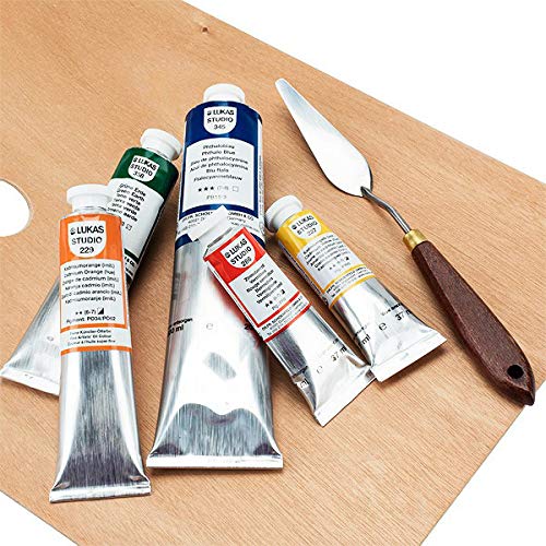 Lukas Studio Artist Oil Color Paints - High-pigment oil paint made with natural binder for artist, painting, & more! - [Zinc White - 37 mL] - Image 4