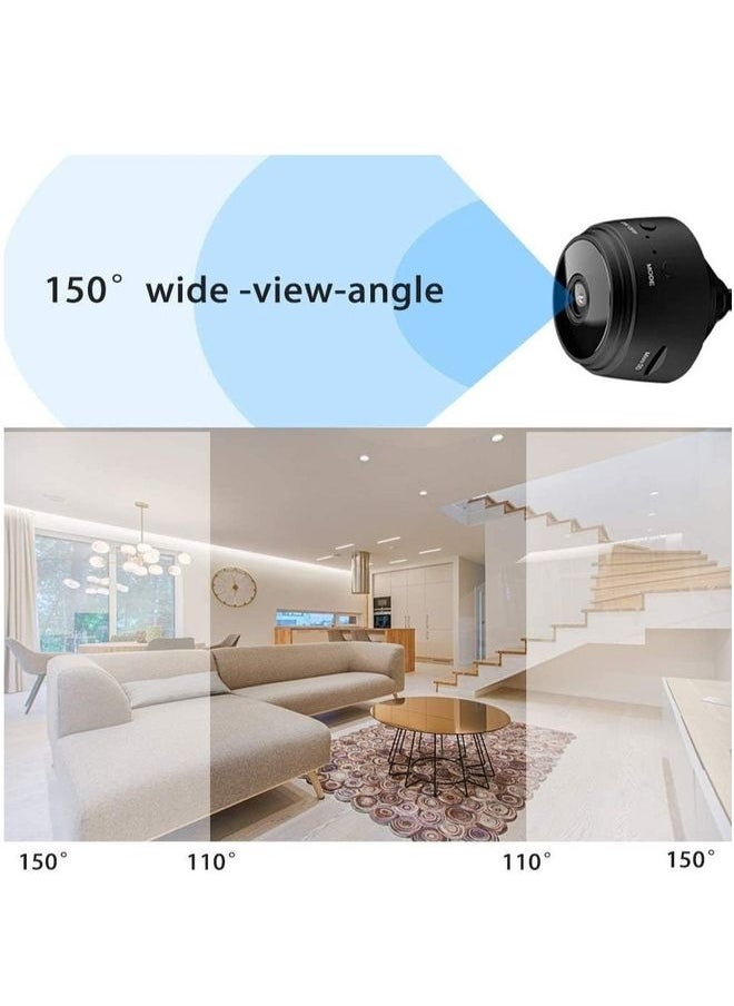 Mini Hidden Camera WiFi Small Wireless Video Camera Full HD 1080P Night Vision Motion Sensor Support SD Card for iPhone Android Video Detection Security Nanny Surveillance Cam