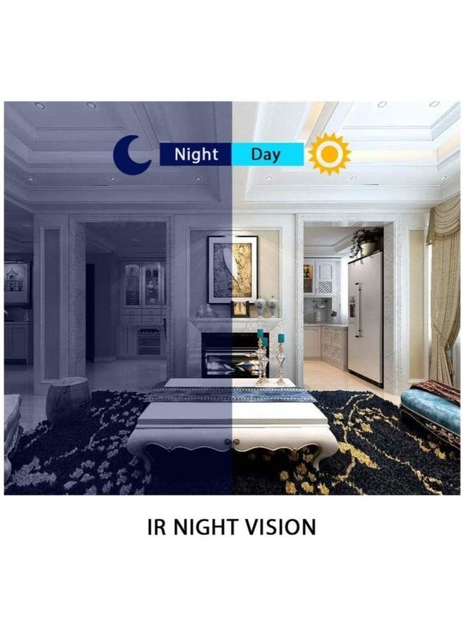 Mini Hidden Camera WiFi Small Wireless Video Camera Full HD 1080P Night Vision Motion Sensor Support SD Card for iPhone Android Video Detection Security Nanny Surveillance Cam