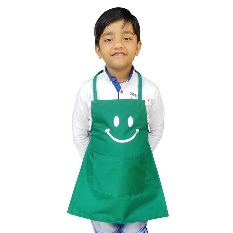 Switchon Polyester Waterproof Adjustable Kids Multi purpose Cooking Apron with a chef cap School Apron Set of 2 Apron2 cap Proudly made in india - Image 2