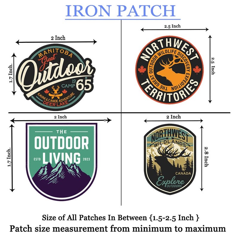 LAZYCHUNKS ® New Unique Mountain,Marvel,Space,Mars,God,Camping,Outdoor Living Patches|New Clothing Accessories for Enhance The Beauty of T-Shirt,Jacket,Bags,Caps,etc. - Image 3