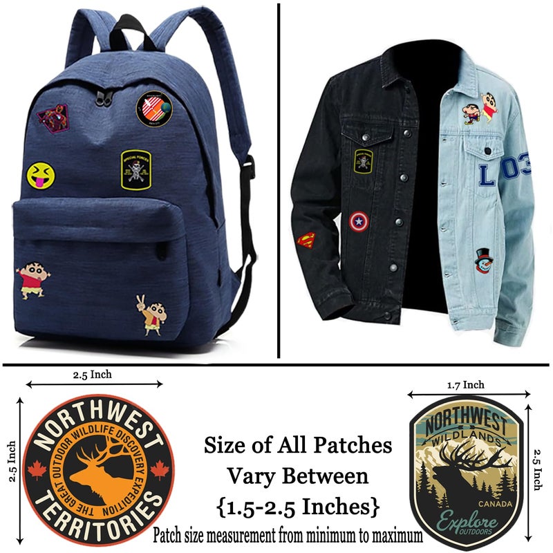 LAZYCHUNKS ® New Unique Mountain,Marvel,Space,Mars,God,Camping,Outdoor Living Patches|New Clothing Accessories for Enhance The Beauty of T-Shirt,Jacket,Bags,Caps,etc. - Image 4