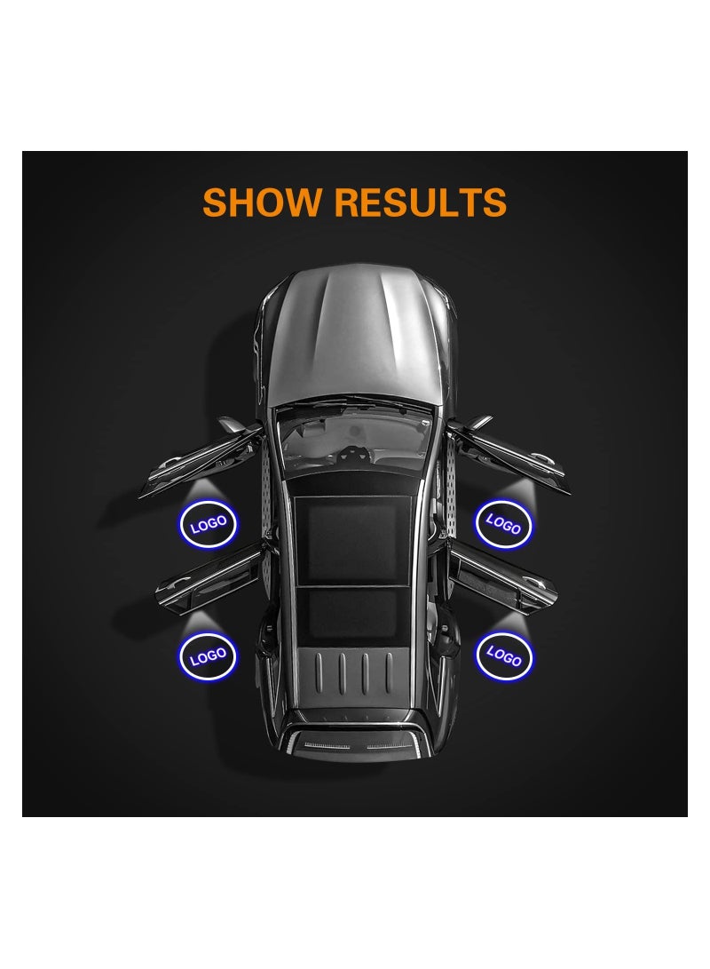 2PCS Car Door LED Logo Light Replacement for Cadillac, 3D Ghost Shadow Puddle Lights Never Fade 3D LED Car Light Car Door Logo LED Ghost Shadow Light LED Logo Shadow Lights for CT6 XT4 XT5 XTS ATS SRX