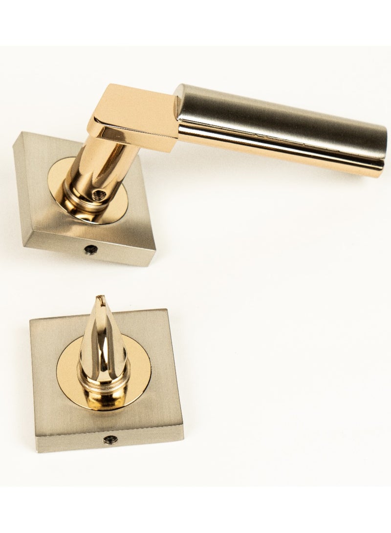 Siag Linda Rosetta Bathroom Door Handle - Image 1