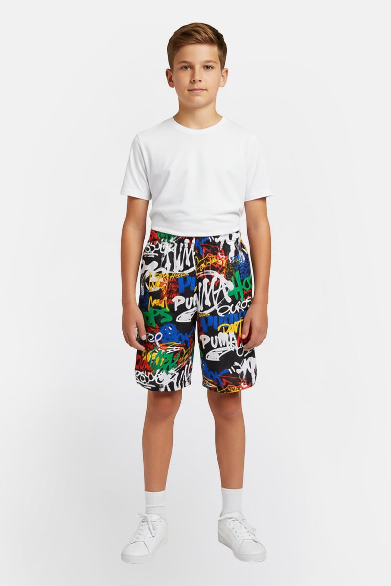 PUMA Kids Boy Sportswear Fit Outdoor Shorts, Multicolor - Image 1