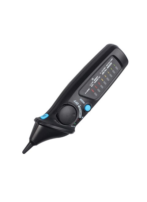 AVD06 Non-Contact Voltage Detector, Electric Power Socket Outlet AC Tester Pen, 12-1000V, Auto/Manual Mode, Adjustable Sensitivity, NCV Live Wire Check with Color LED Indicator, Flashlight