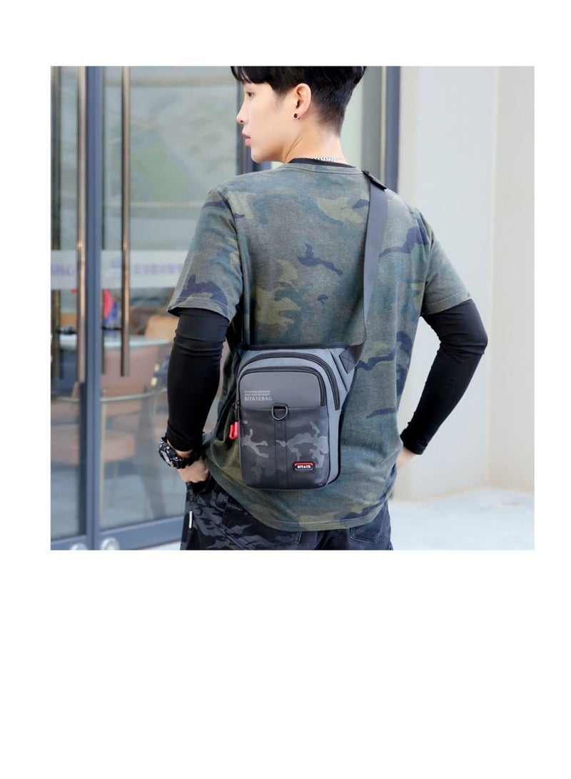 Excefore حقيبة كتف، حقيبة خصر للسفر، حقيبة خصر وساق مقاومة للماء، حقيبة خصر للمشي لمسافات طويلة وركوب الدراجات والمشي لمسافات طويلة والأنشطة الخارجية للسفر - Image 5