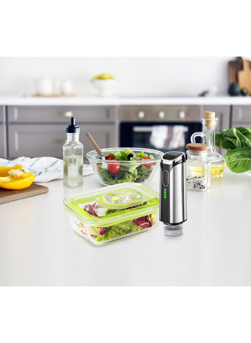 Catler Vacuum Sealer CATLER Brand Model VM 400 Handheld Vacuum Sealer Set with Rechargeable Pump, Borosilicate Glass Jar, 5 Reusable Vacuum Bags, USB Charging, Compact Food Storage System - Image 5